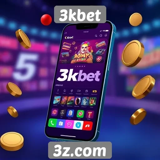 Experiência de usuário no mobile do 3kbet